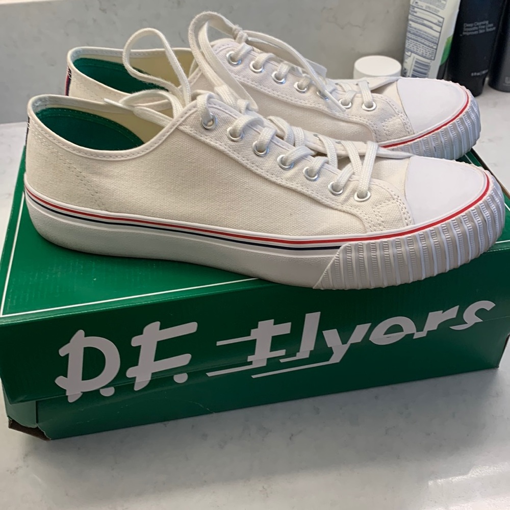P.F. Flyers low top men’s size 11 white